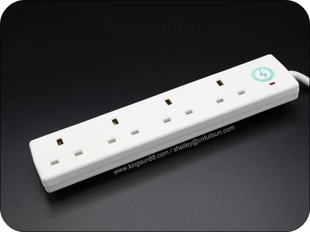 13A British 4 Gang Extension Socket